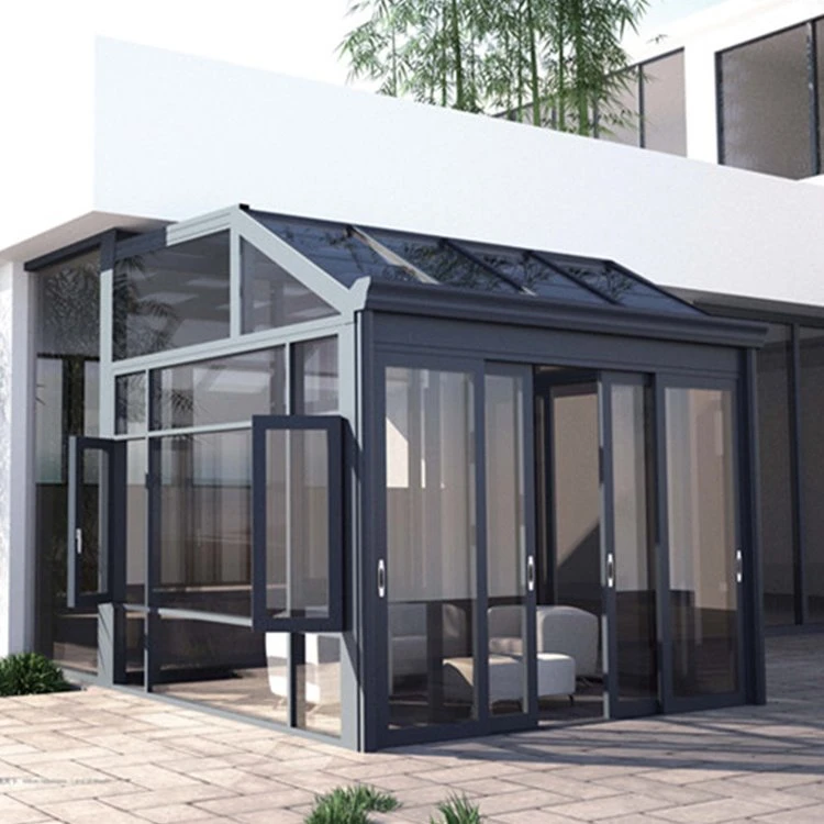 Sunroom din aluminiu cu jaluzele