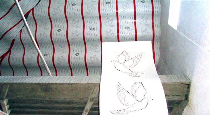 Model Decor artistic de perete Panouri de placare Panou de tavan perforat din aluminiu