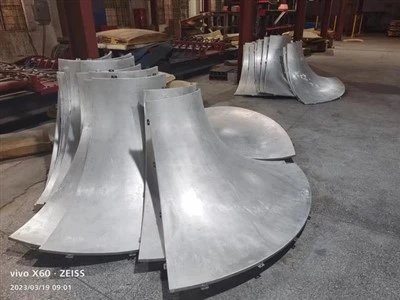 Capac de coloană și tavane curbate dublu din aluminiu